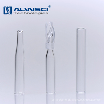 Micro inserções com mola de plástico para frascos Agilent